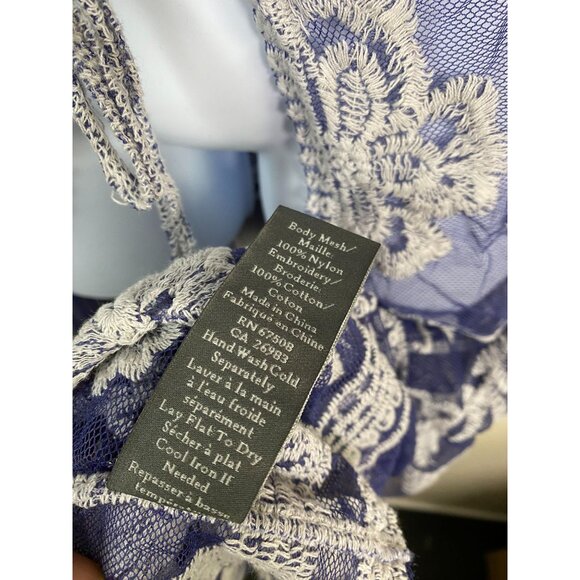 Vince‎ Camuto Missy Sheer Lace Embroidered Kimono Cardigan Cover- Up OS Medium - Picture 7 of 12